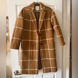 Madewell windowpane elmcourt coat